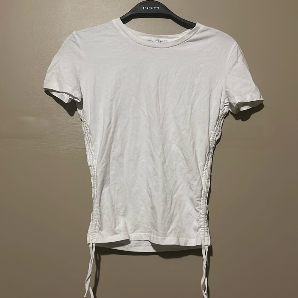 Zara White T-shirt Short Sleeve